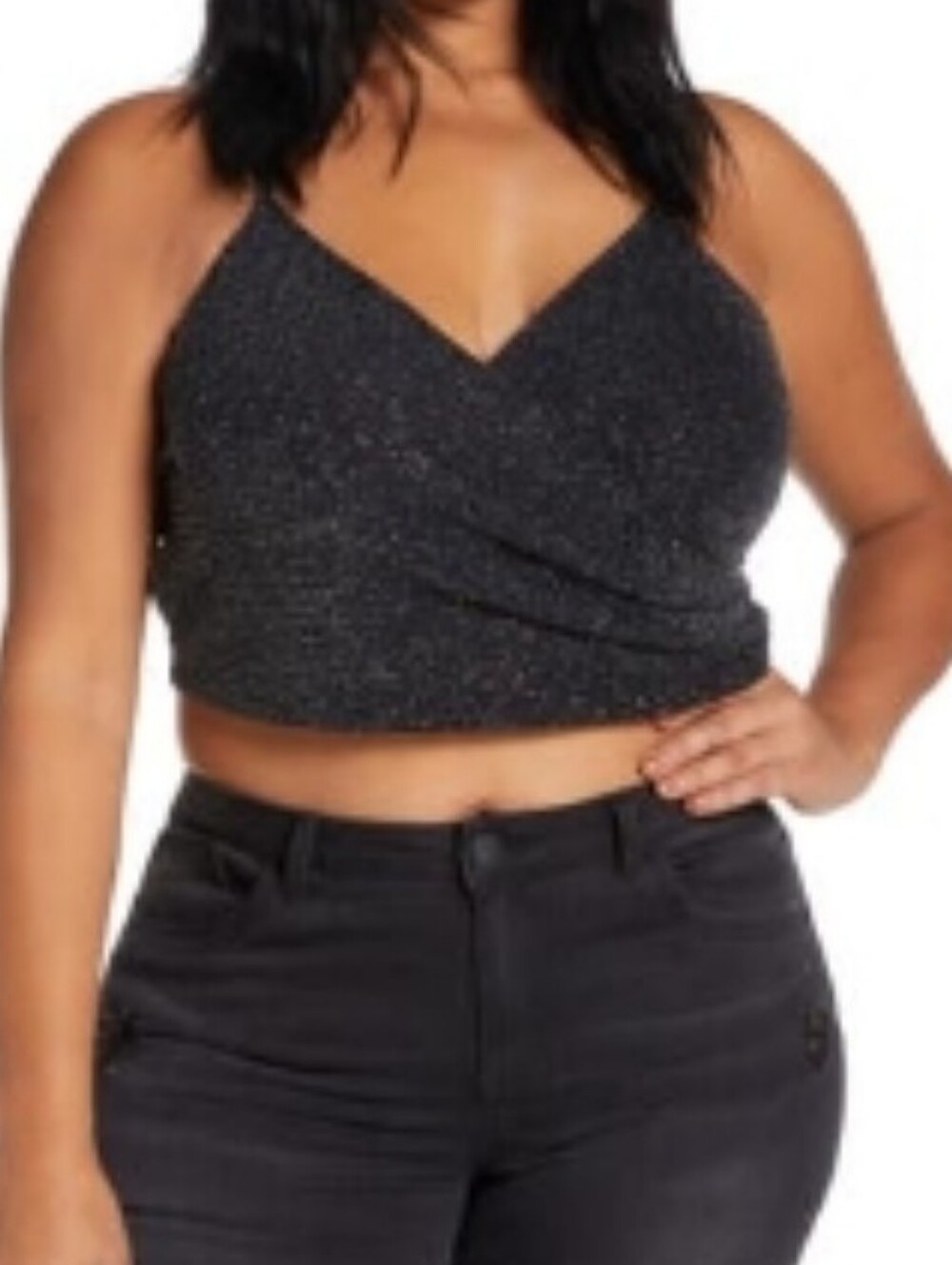 BP x Nordstrom Glitter Retro Wrap Cami